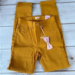 YMI GIRLS' School Color Jeggings Stretch Skinny Jeans in Mustard Yellow